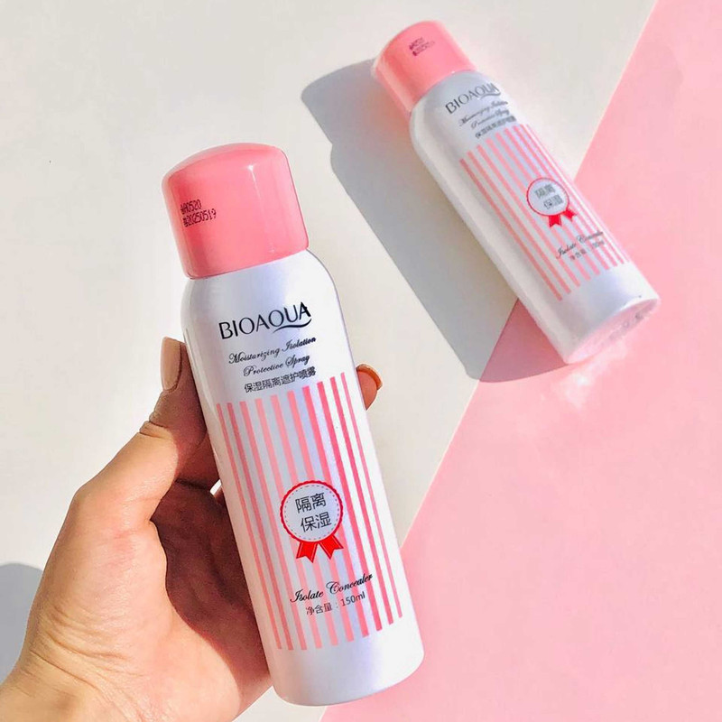 اسپری ضدآفتاب  سفید کننده بدون رنگ بایو آکوا SPF30 مدل 212 مناسب انواع پوست، حجم 150 میلیلیتر