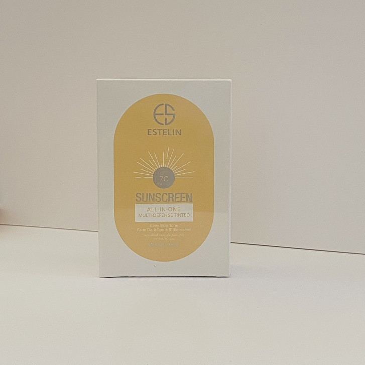 کرم ضدآفتاب رنگی استیلن SPF70 مدل All-In-One مناسب برای انواع پوست، حجم 50 میلیلیتر