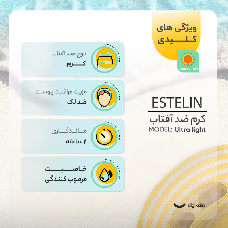 کرم ضد آفتاب بیرنگ استلین، 80 SPF، مدل ultra،  مناسب انواع پوست با حجم 100 میلی لیتر، محافظتکننده در برابر اشعههای UVA و UVB،