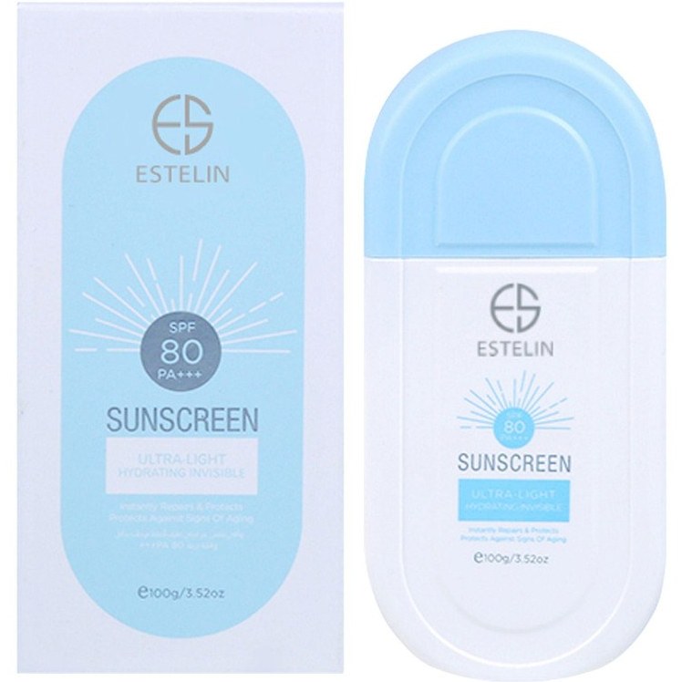 کرم ضد آفتاب بیرنگ استلین، 80 SPF، مدل ultra،  مناسب انواع پوست با حجم 100 میلی لیتر، محافظتکننده در برابر اشعههای UVA و UVB،