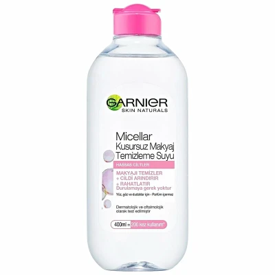 محلول پاک کننده آرایش صورت گارنیه مدل Skin Naturals حجم 400 میلی‌لیتر