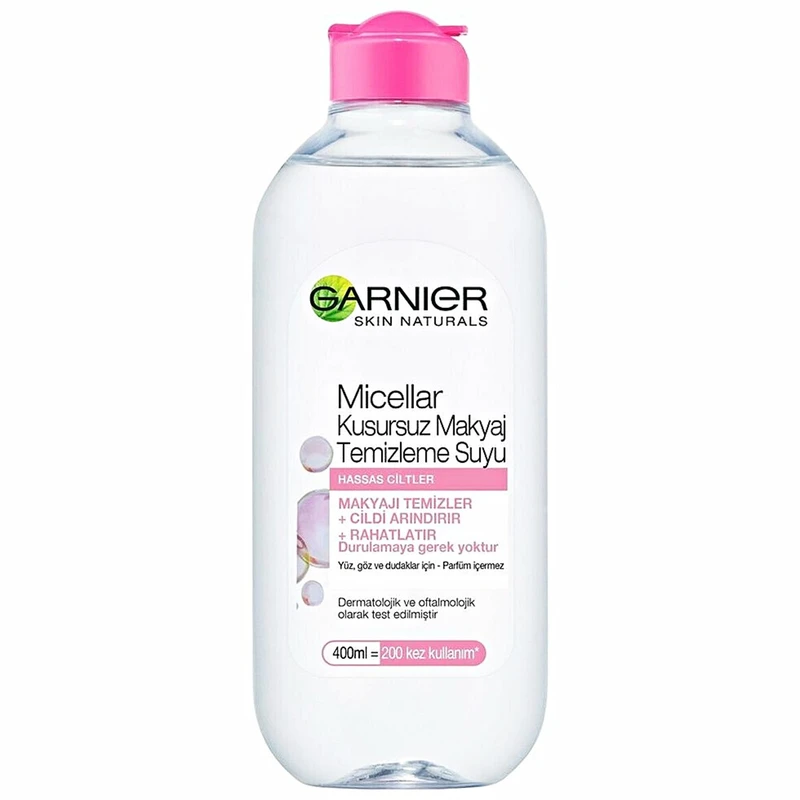 محلول پاک کننده آرایش صورت گارنیه مدل Skin Naturals حجم 400 میلی‌لیتر