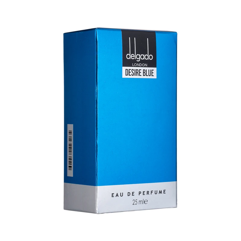 عطر جیبی مردانه دلگادو مدل Desire Blue با رایحه خنک حجم 25 میلی‌لیتر