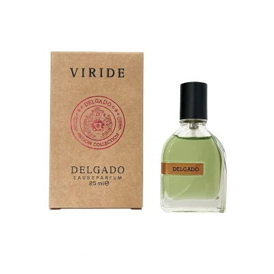 عطر جیبی دلگادو Delgado مدل Viride حجم 25ml | خنک، تلخ و گیاهی نیش