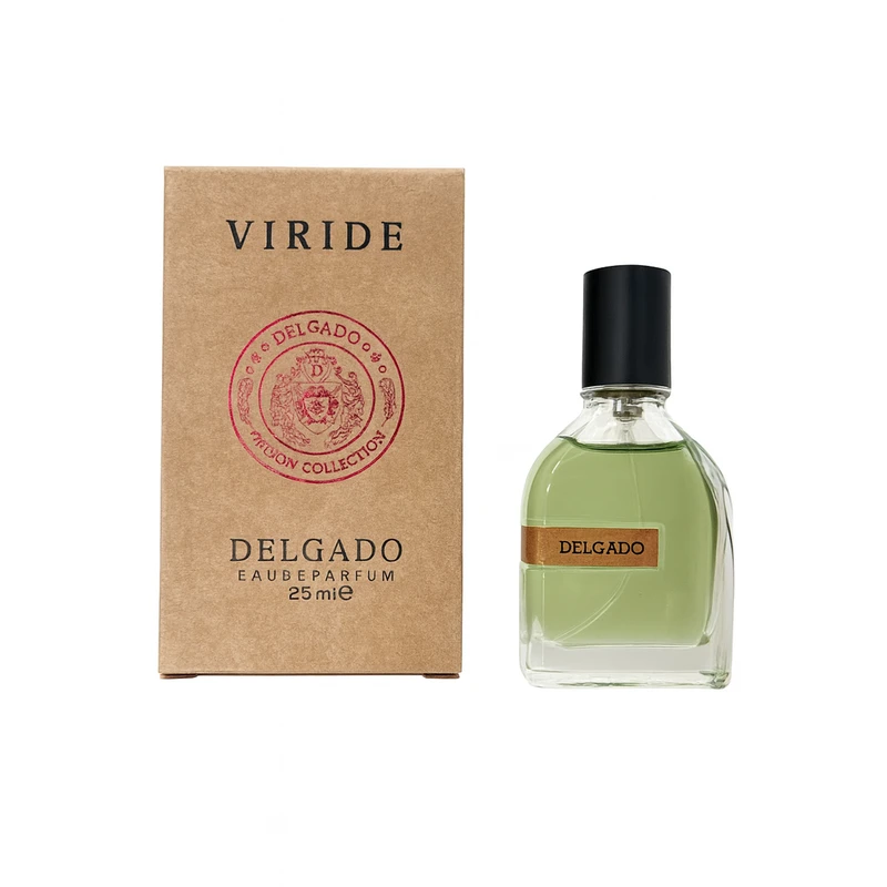 عطر جیبی دلگادو Delgado مدل Viride حجم 25ml | خنک، تلخ و گیاهی نیش