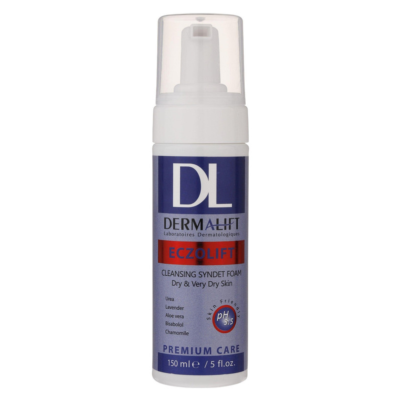 فوم شستشو صورت درمالیفت Dermalift مدل اگزولیفت حجم 150ml | مخصوص پوست خیلی خشک و آتوپیک