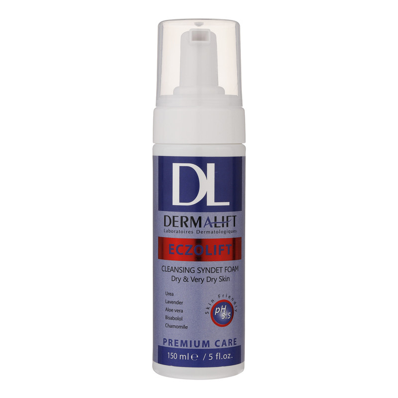 فوم شستشو صورت درمالیفت Dermalift مدل اگزولیفت حجم 150ml | مخصوص پوست خیلی خشک و آتوپیک