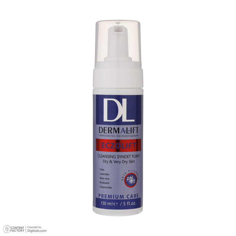 فوم شستشو صورت درمالیفت Dermalift مدل اگزولیفت حجم 150ml | مخصوص پوست خیلی خشک و آتوپیک