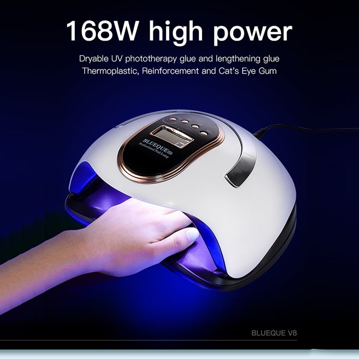 لاک خشک کن بلوکیو Blueque مدل BQ-V8 | دستگاه یووی ال ای دی سالنی و پرقدرت