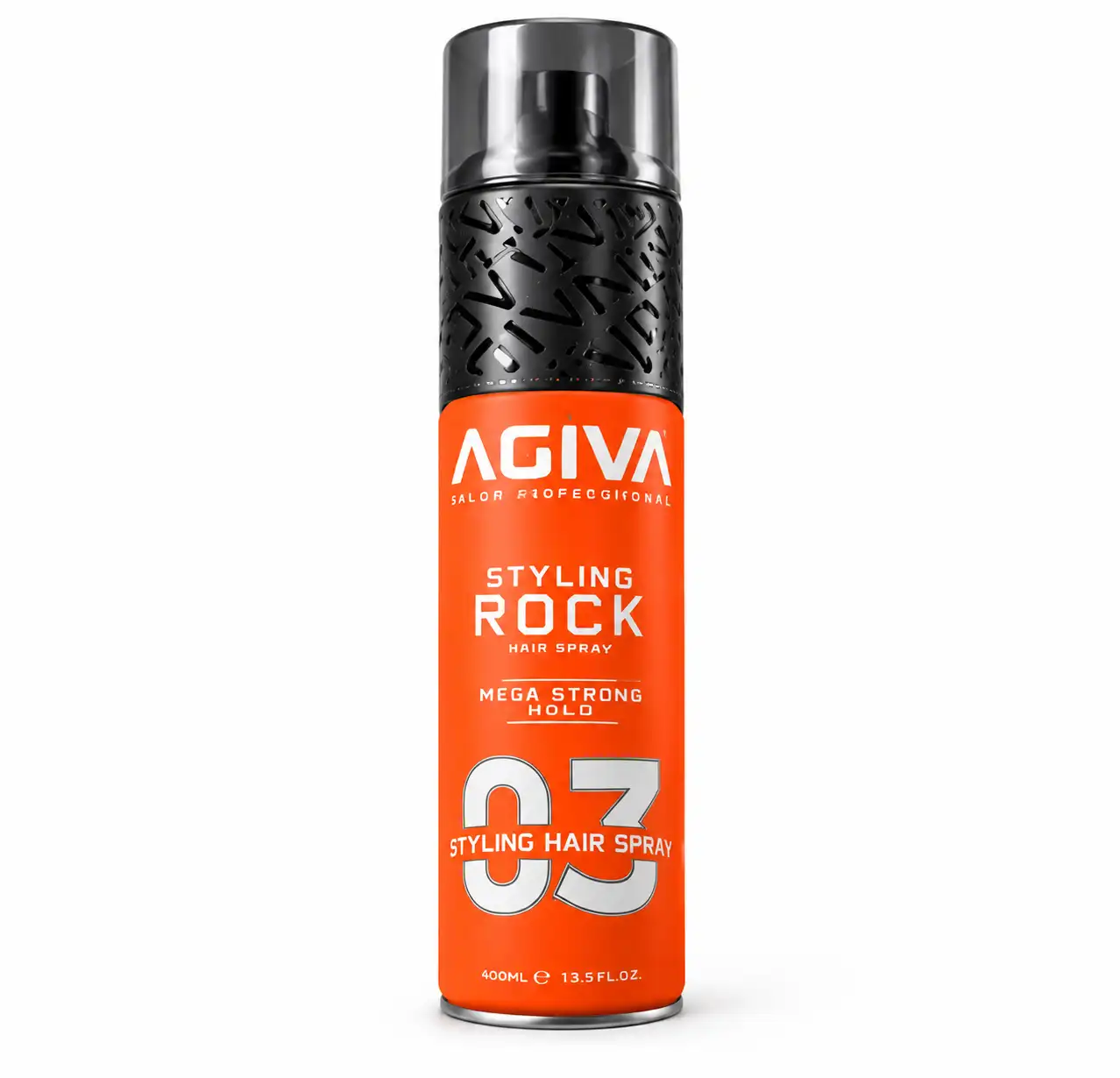 اسپری حالت‌دهنده مو اگیوا AGIVA شماره 03 مدل Styling Rock حجم 400ml | فیکساتور قوی بدون سفیدک