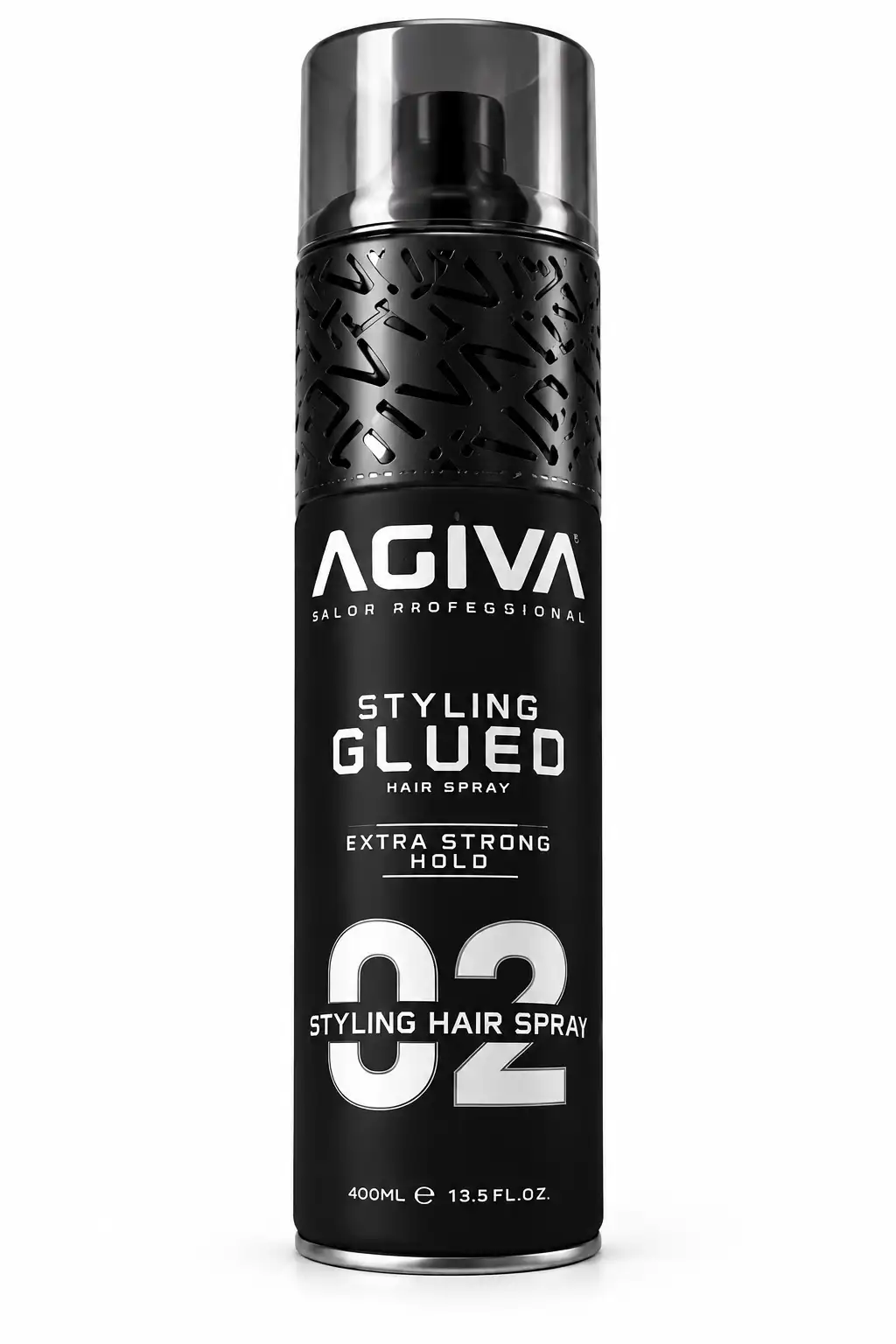اسپری حالت‌دهنده مو اگیوا AGIVA شماره 02 مدل Styling Glued حجم 400ml | اکسترا استرانگ بدون سفیدک