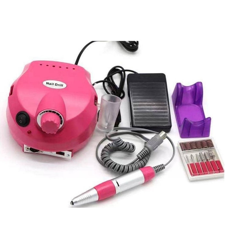 سوهان برقی نیل دریل مدل Nail Drill 202 صورتی | Pink Nail Drill 202
