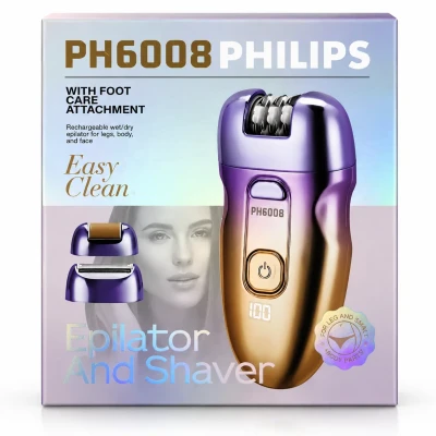 اپیلاتور و شیور فیلیپس مدل PH6008 شارژی
